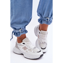 FG2 Modne Damskie Buty Sportowe Z Siateczką Białe Venice 2