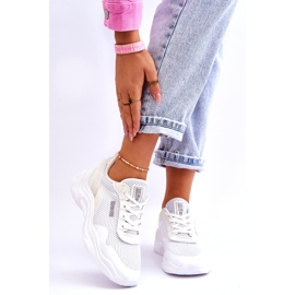 Damskie Materiałowe Buty Sportowe Memory Foam System Big Star LL274A064 Białe 1