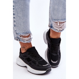 FG2 Modne Damskie Buty Sportowe Z Siateczką Czarne Venice 2