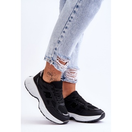FG2 Modne Damskie Buty Sportowe Z Siateczką Czarne Venice 5