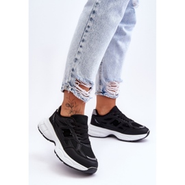FG2 Modne Damskie Buty Sportowe Z Siateczką Czarne Venice 6