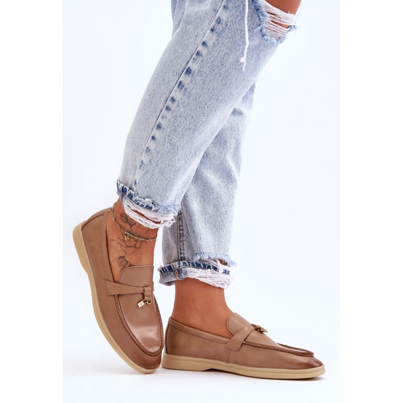 PM1 Klasyczne Mokasyny Damskie Brązowe Cortez 2