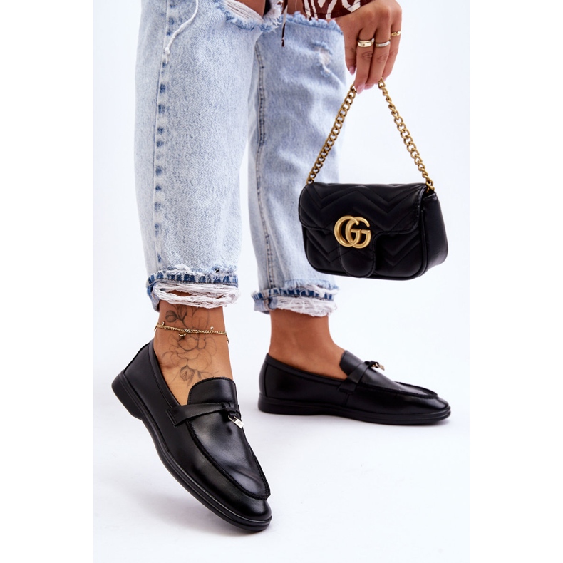 PM1 Klasyczne Mokasyny Damskie Czarne Cortez 1