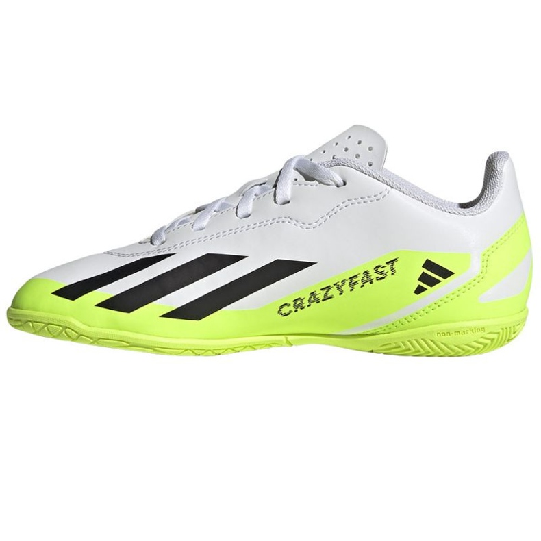 Buty piłkarskie adidas X Crazyfast.4 In Jr IE4065 białe białe 1