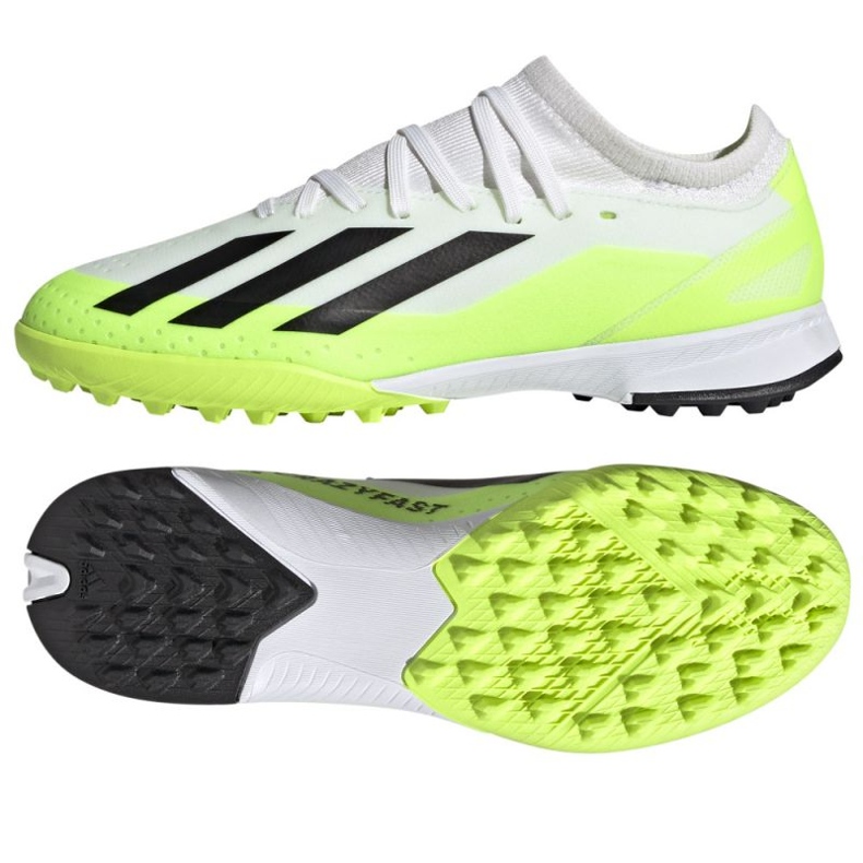Buty piłkarskie adidas X Crazyfast.3 Tf Jr IE1568 białe białe 1