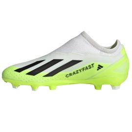 Buty adidas X CRAZYFAST.3 Ll Fg Jr ID9357 białe białe 1