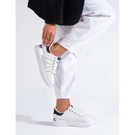 Białe buty sportowe sneakersy na grubej podeszwie Shelovet 1