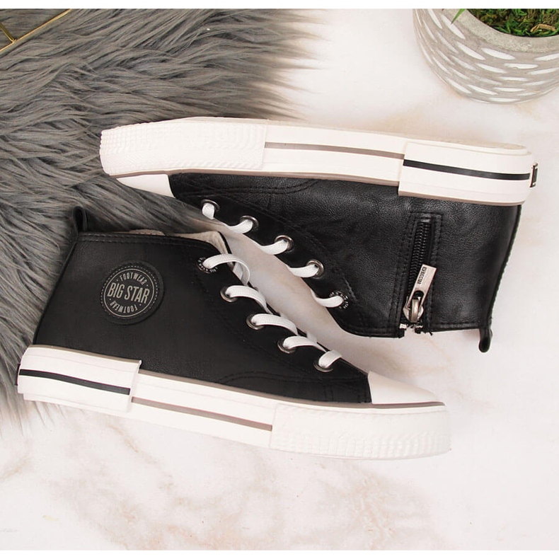 Trampki dziecięce eko skóra czarne Big Star II374003 2