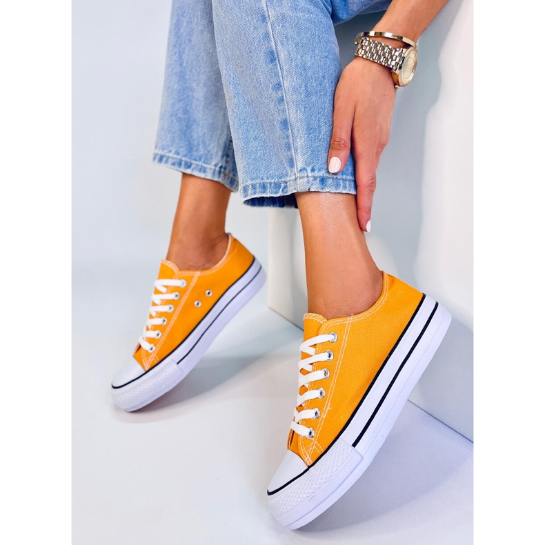 Trampki damskie klasyczne Fargis Yellow żółte 1