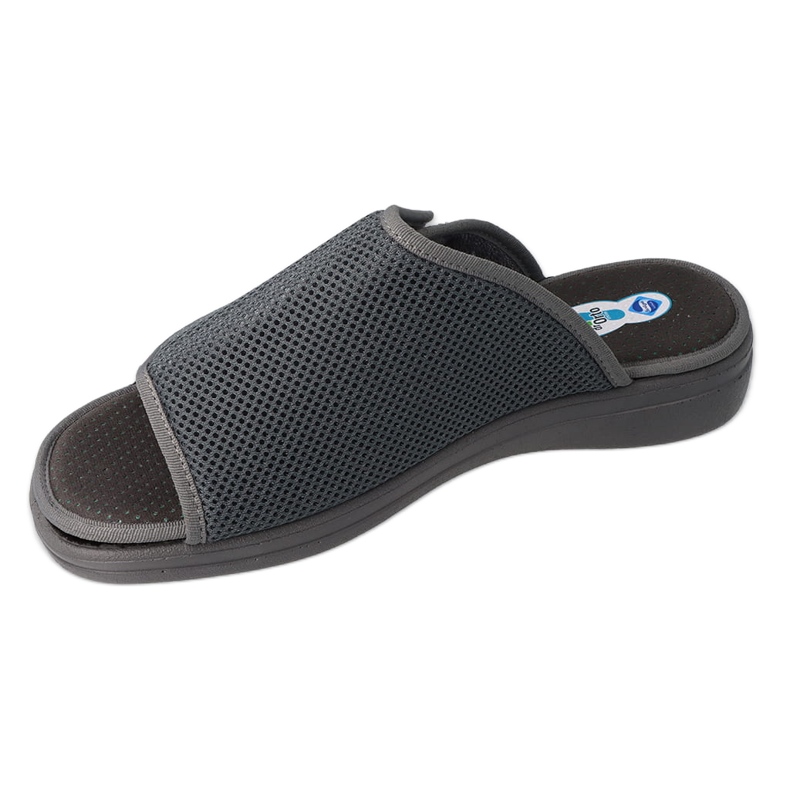 Dr.ORTO Befado kapcie męskie na rzep spód-pu  078M001 zielone 1