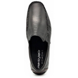 Olivier Mokasyny męskie 763 czarne lico 1