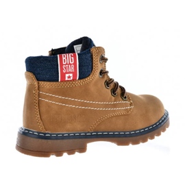 Trapery botki chłopięce ocieplane camel Big Star KK374130 żółte 1