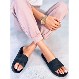 Klapki gumowe Lottner Black czarne 1