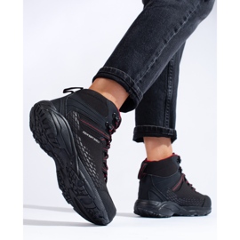 Wysokie damskie buty trekkingowe DK czarne 3