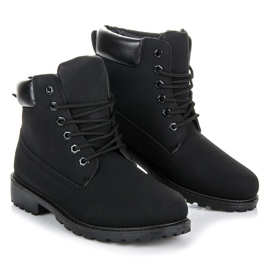 Seastar Czarne Traperki Damskie 1