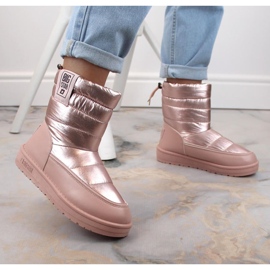 Śniegowce metaliczne Big Star W INT1589C różowe 2