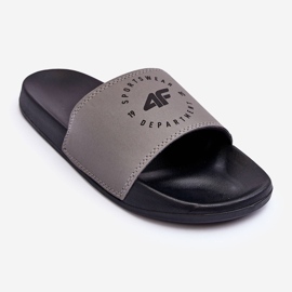 Klasyczne Klapki Męskie 4F 4FSS23FFLIM074-25S Szaro-Czarne szare 1