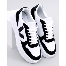 Sneakersy damskie Pyles Black białe 1