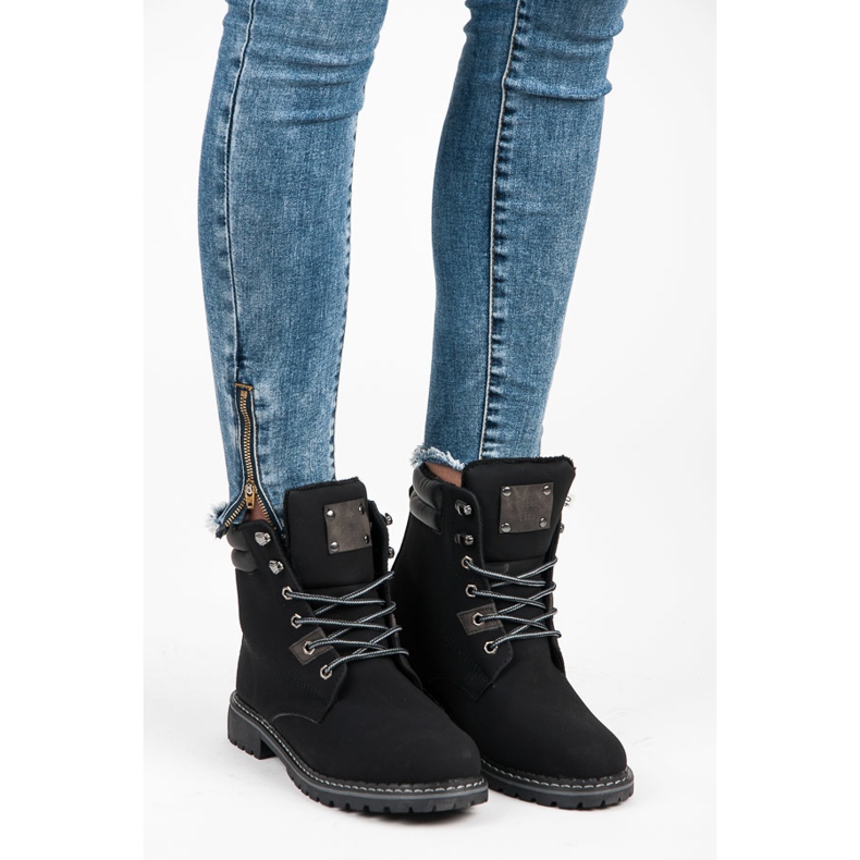 Queentina Traperki Z Ociepleniem czarne 1