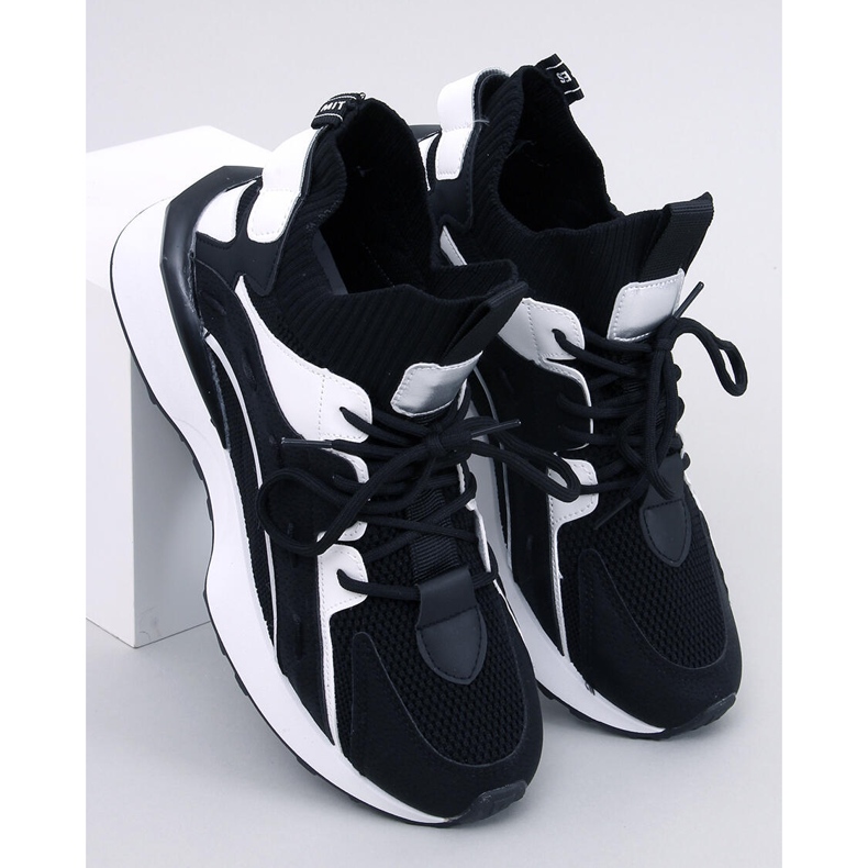 Sneakersy skarpetkowe Boyce Black czarne 1