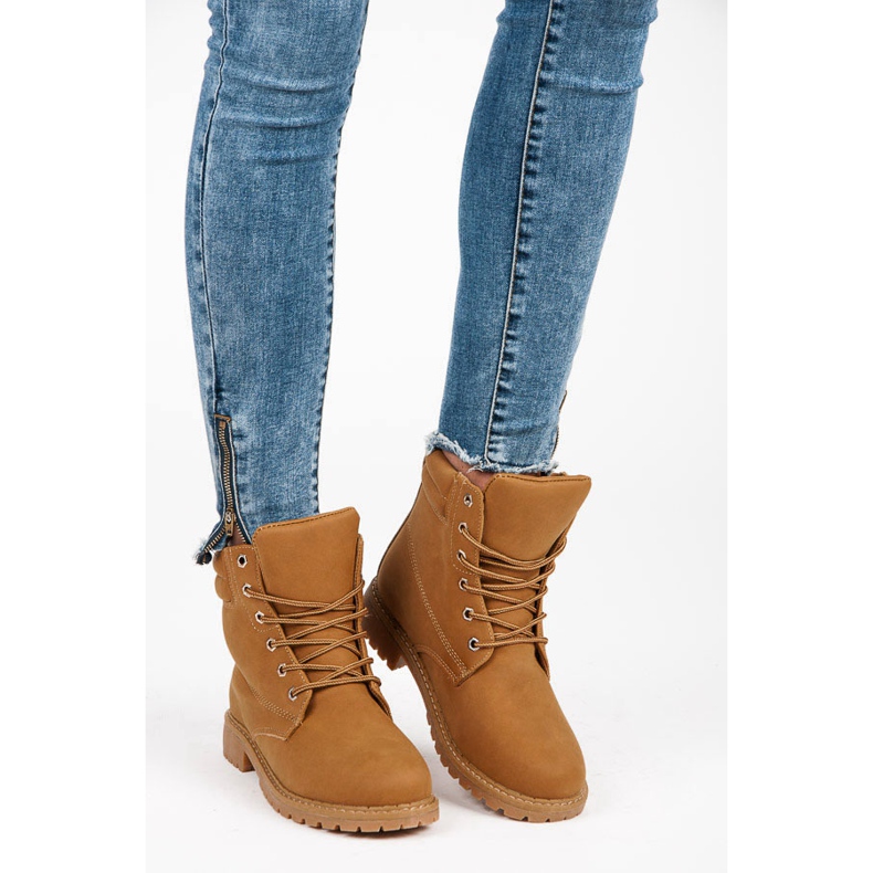 Queentina Camelowe Trapery brązowe 1