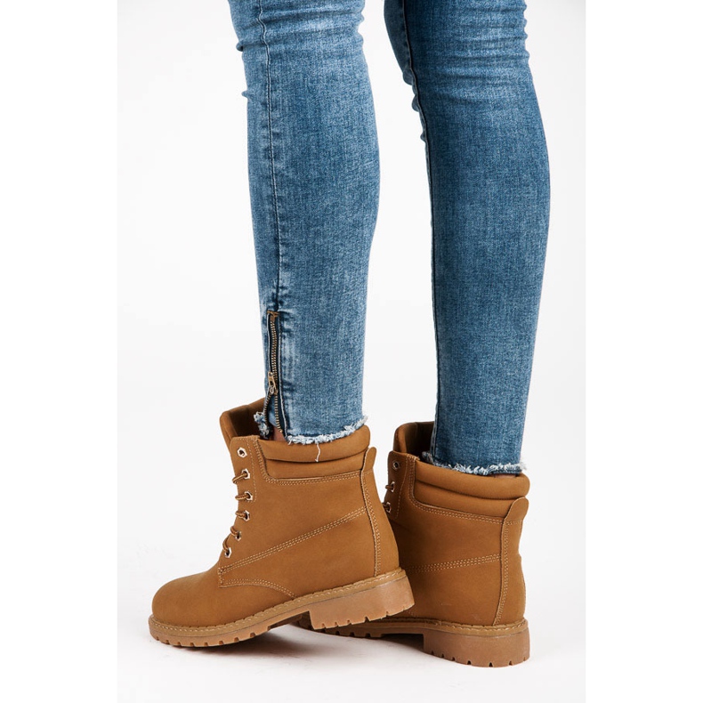 Queentina Camelowe Trapery brązowe 2