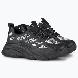 Czarne sneakersy damskie Emis 2