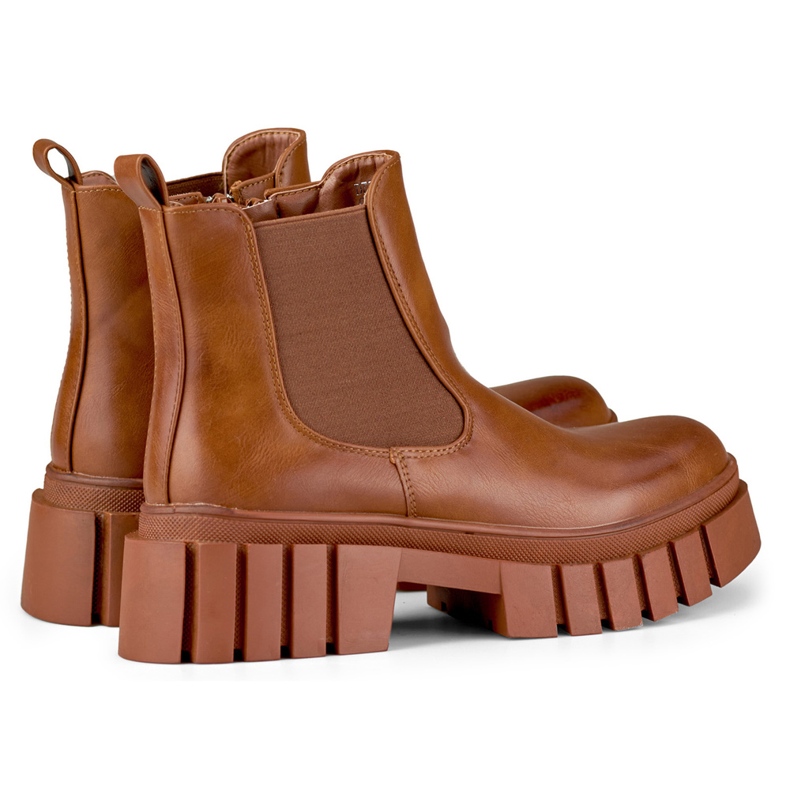 Brązowe workery damskie Veris 1