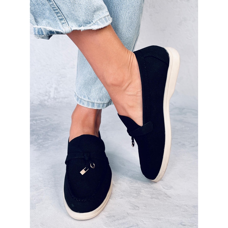 Mokasyny damskie Eunice Black czarne 2