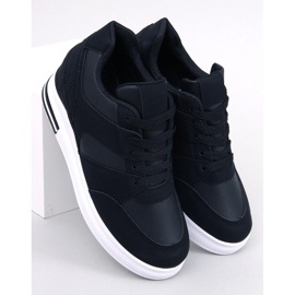 Sneakersy na koturnie Rinno Black czarne 1