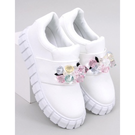 Półbuty na platformie Worth White białe 1