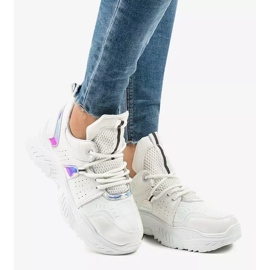 Białe sneakersy sportowe K-505 2