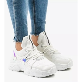Białe sneakersy sportowe K-505 1