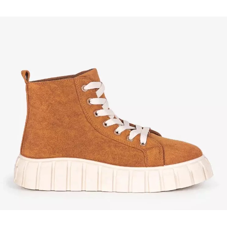 Brązowe trampki na platformie Christal 1