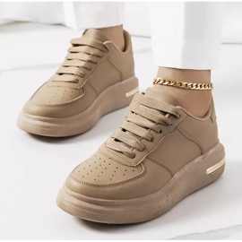 Brązowe sneakersy Staplet khaki zielone 1
