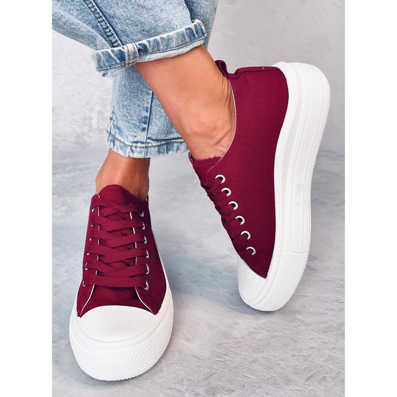 Trampki damskie Ebbe W.RED czerwone 1