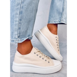 Trampki damskie Ebbe Beige beżowy 2