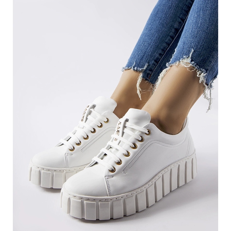 Sneakersy Sportowe białe 1