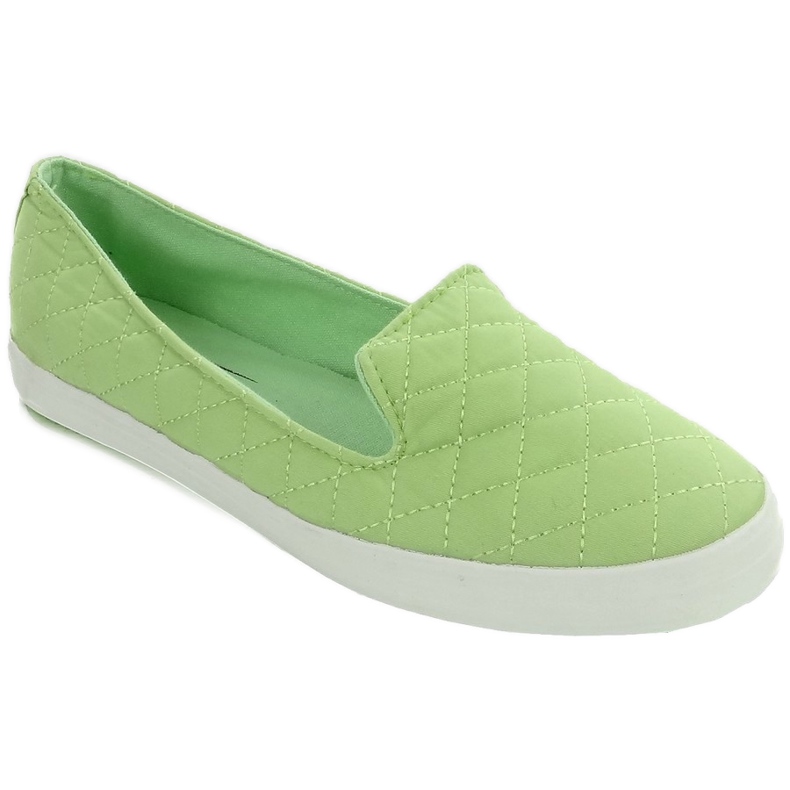 Slip-on pikowane 9907/RL-925 seledynowe wielokolorowe 1