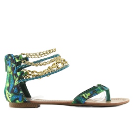 Sandałki japonki L797 Green 1