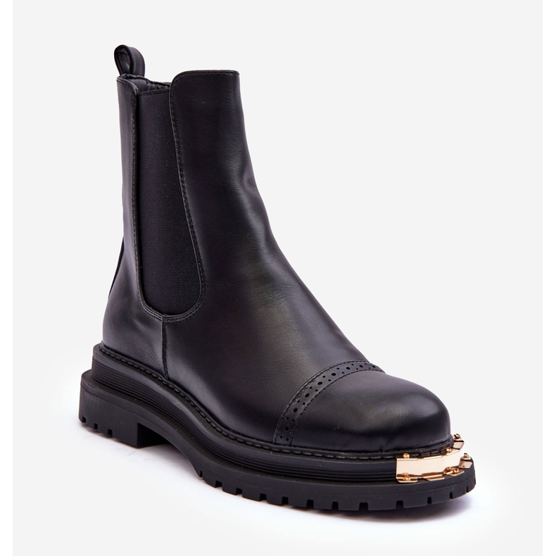 PG1 Damskie Botki Sztyblety Czarne Nialee 1