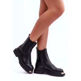 PG1 Damskie Botki Sztyblety Czarne Nialee 2