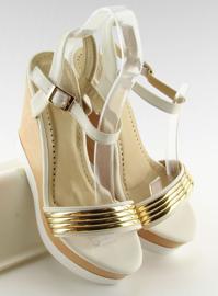 Sandały na platformie GH-158 White białe 1