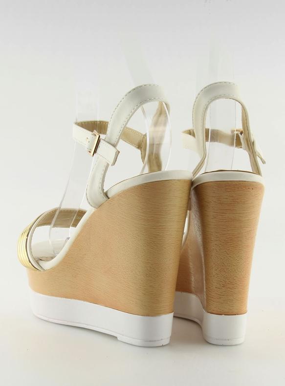 Sandały na platformie GH-158 White białe 2