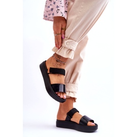 Wegańskie Sandały Na Rzep ZAXY HH285282 Czarne 3