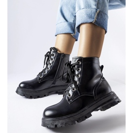 Czarne traperki za kostkę Myers 1