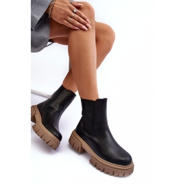 Ocieplane Masywne Botki Sztyblety Big Star MM274606 Czarne 1