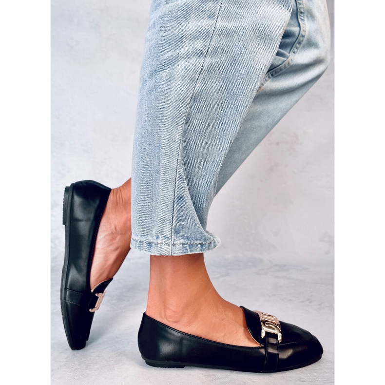 Mokasyny damskie Lidia Black czarne 2