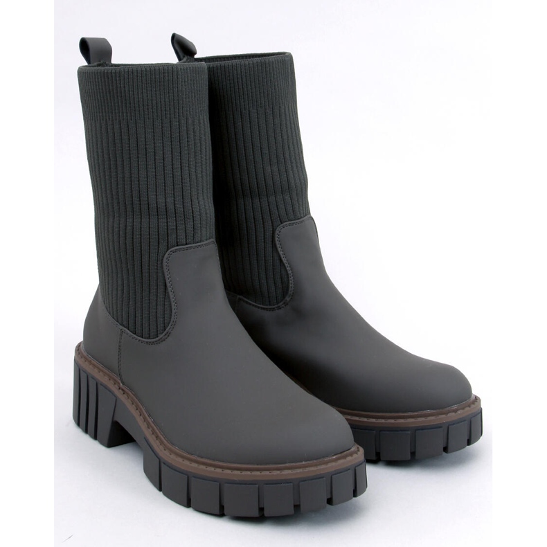 Sztyblety wysokie z elastyczną cholewką Ruddins Kaki zielone 1