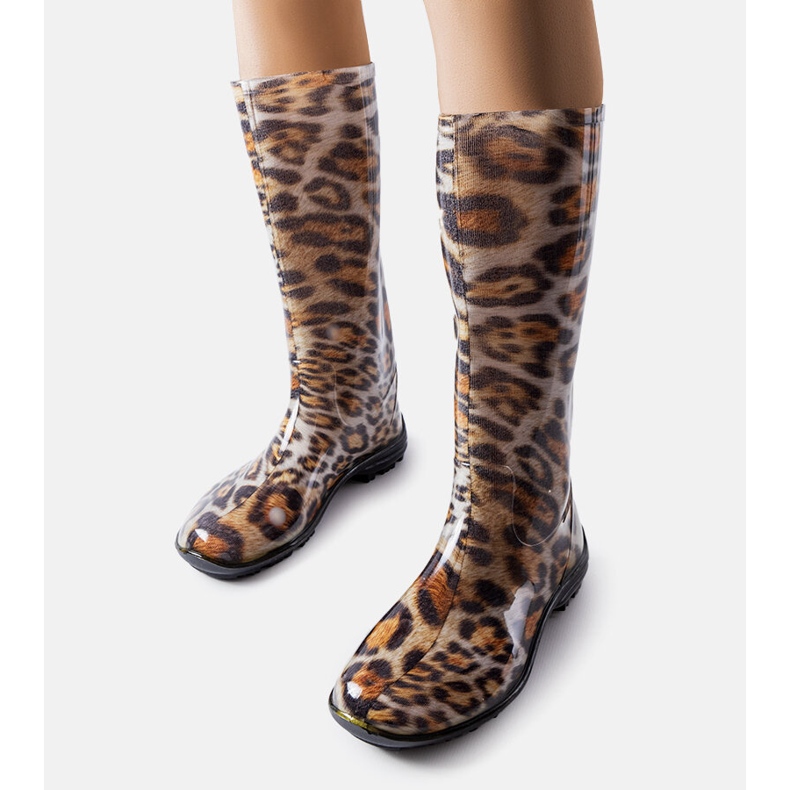 Brązowe wysokie kalosze Pimen 1